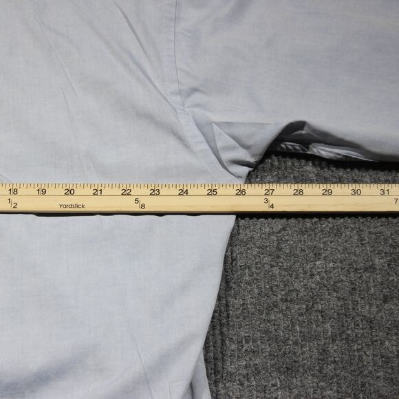 VTG Walt Disney World Button Up Shirt Mens XL Blue Mickey Mouse Pinpoint Oxford - Picture 7 of 8